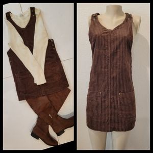 Alaska Blues Brown Wide Cord Jumper M